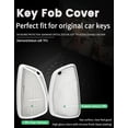 thumbnail image 3 of Key Fob Cover Compatible with Chevrolet Silverado 1500 Traverse Equinox GMC Sierra 1500 Buick Envision 2025-2026 Keychain Case Holder Protector,4 Button D White, 3 of 9