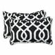 Pillow Perfect 543314 Nouveau Geo Noir/blanc Coussin à Lancer Rectangulaire (Lot de 2) – image 1 sur 5