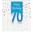 thumbnail image 3 of Ambesonne Birthday Shower Curtain, Dots Happy Birthday, 69"Wx84"L, Multicolor, 3 of 3