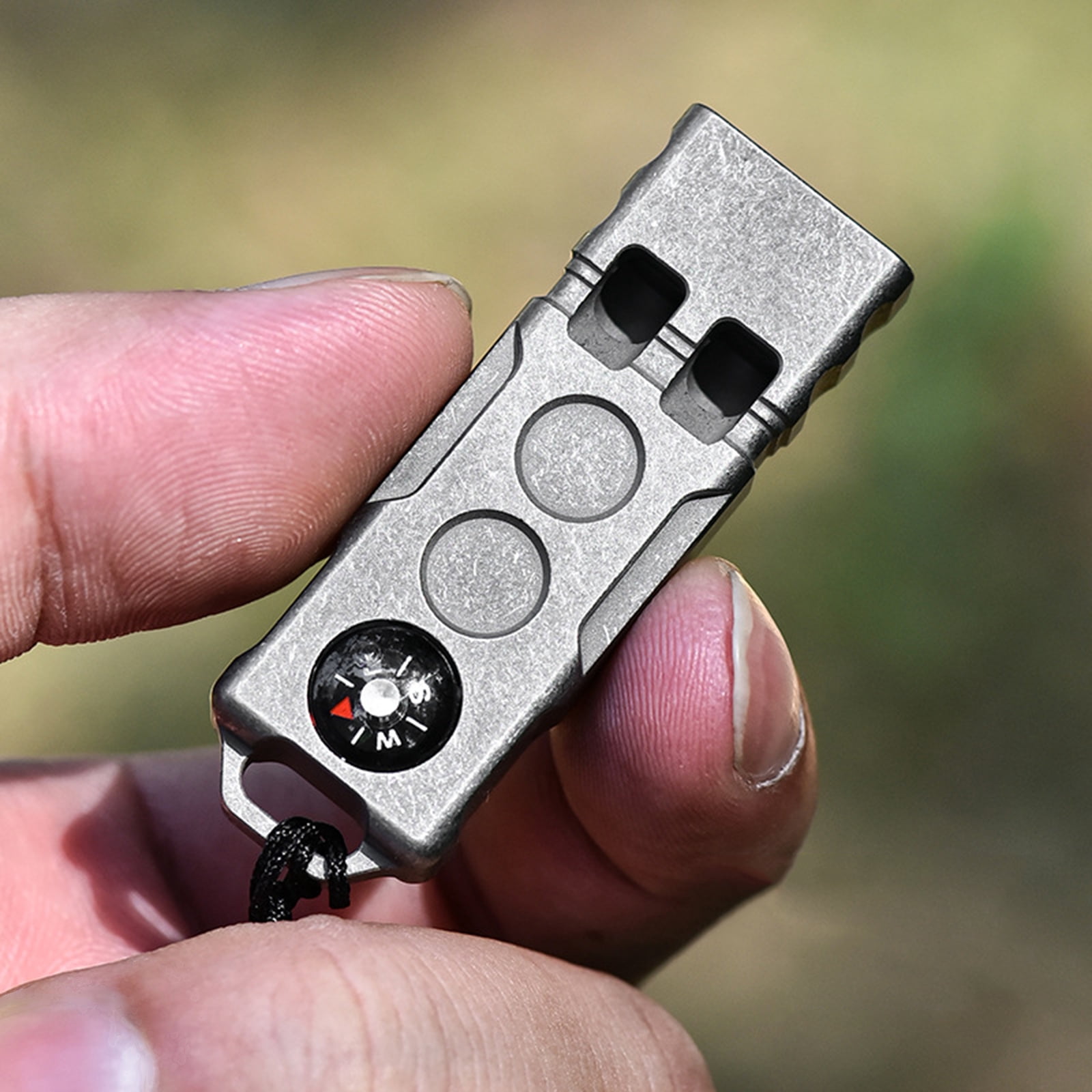 Safety Survival Double Tube Whistle Hikings Camping Training Outdoor Sports Alloys Keyring Whistle