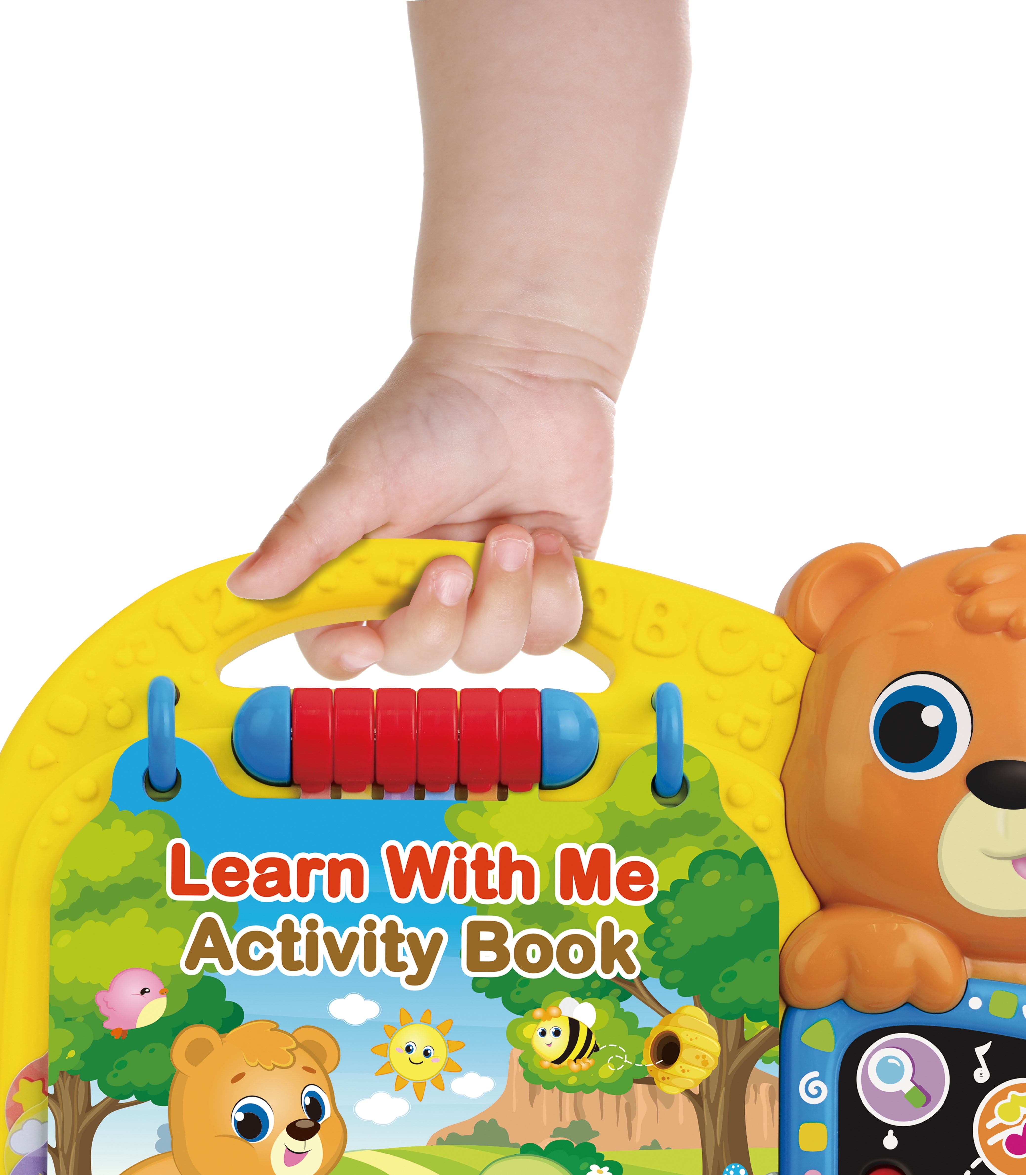 Winfun Learn with Me Activity Book for Ages 12 Months and up, Interactive Toy with Lights
