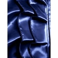 thumbnail image 5 of Cenuakty Men Satin Ruffle Shirts, Long Sleeve Stand Collar Solid Color Slim Fit Dress Shirt, 5 of 9