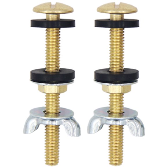 2pcs Toilet Tank Bolts Replacement Set for Fixing Toilet Seats and Bathroom Tanks