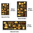 thumbnail image 4 of YIMEIS Coffee bean on black background Machine Washable Non-Slip Rubberback Indoor Runner Rug/Area Rug for Kitchen, Hallway, Kitchen, Entryway, Bathroom, 1 Piece - 16''*24'', 4 of 10