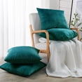 thumbnail image 2 of Home Soft Things Ikat Velvet 4 Piece Throw Pillow Cover Set - Sapphire - 20" x 20", 2 of 8