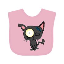 Inktastic Goth Animals Pets Black Cat Boys or Girls Baby Bib