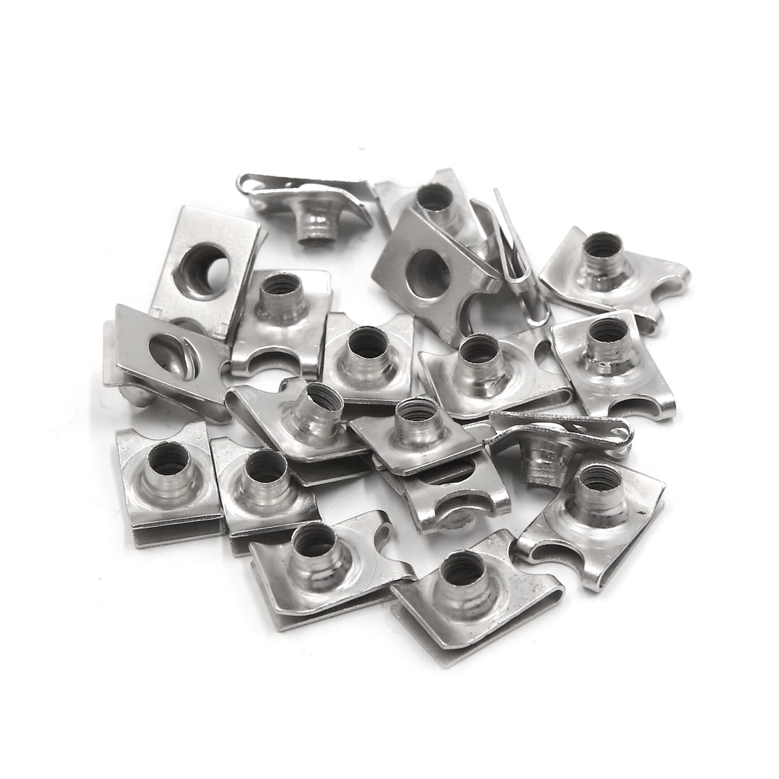 20 Clips Fixation Hayon Audi A3, VW Golf - Métal Argenté - Compatible Panneau Porte Hayon - Numéro OE 4B0867276A