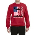 thumbnail image 2 of Wild Bobby RED Remember Everyone Deployed Until They Come Home USA Military Unisex Crewneck Sweatshirt, 2 of 6
