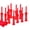 Red, variant on Directional Golf Markers Practice Tool Durability Plastic Golf Tees for Accuracy and Stability During Ranges Exercises