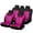 Hot Pink, variant on 4pcs Car Seat Covers Full Set Front Split Rear Bench For Car Universal Cloth SUV Sedan Van Automotive Interior Covers Gray