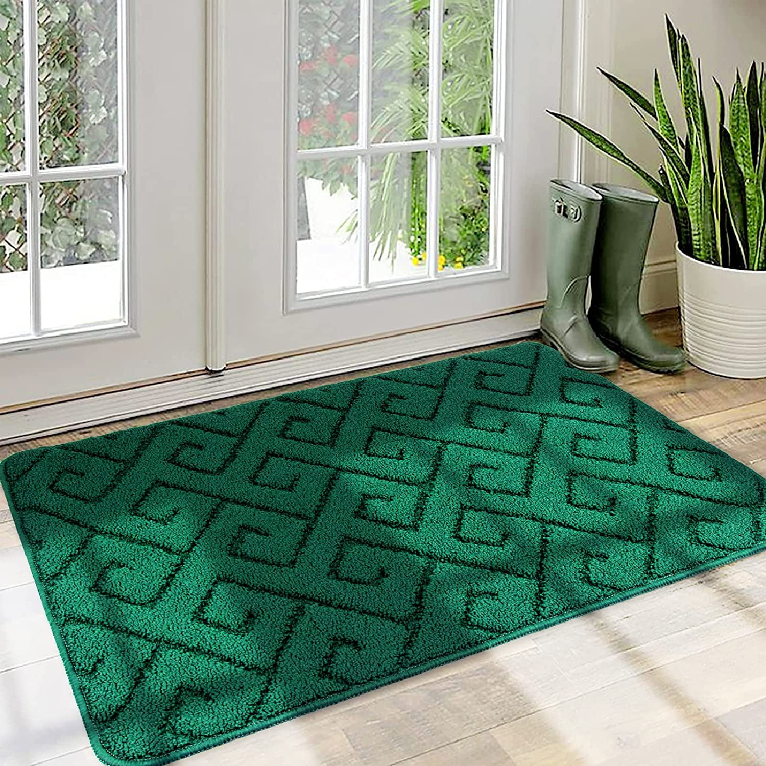 Amepay Retro Sun Boho Doormat 17x29.5 Inch - Non-Slip Indoor Floor Mat For Living Room Bedroom