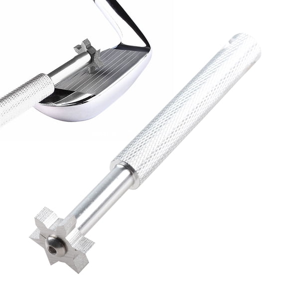 Golf Groove Sharpener Tool, Golf Club Groove Sharpener Tool, Cleaning & Sharpening Sports Kit with Storage Case, Essential Golf Iron Maintenance Accessories for All Golf Irons Pitching (6 Heads)