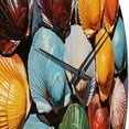 thumbnail image 3 of Designart "Pop Art Seashells in Vibrant Colors I" Animals Oversized Wall Clock, 3 of 5
