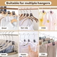 thumbnail image 5 of Clothes Hanger Connectors - 60 Pcs Multi-Level Cascading Hooks, Heavy Duty Plastic Mini Hooks for Space Saver Closet Organizer, 5 of 9