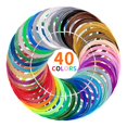 thumbnail image 1 of Recambios de filamento para bolígrafo 3D Kretrum, 40 colores, PLA, 1,75 mm, 1 of 8
