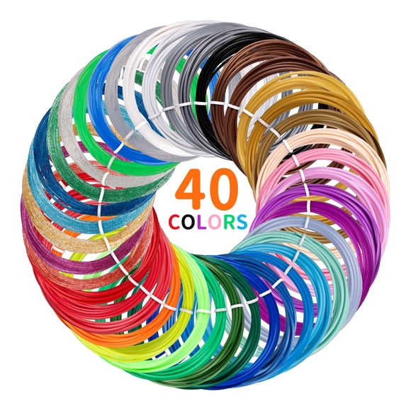 Recambios de filamento para bolígrafo 3D Kretrum, 40 colores, PLA, 1,75 mm