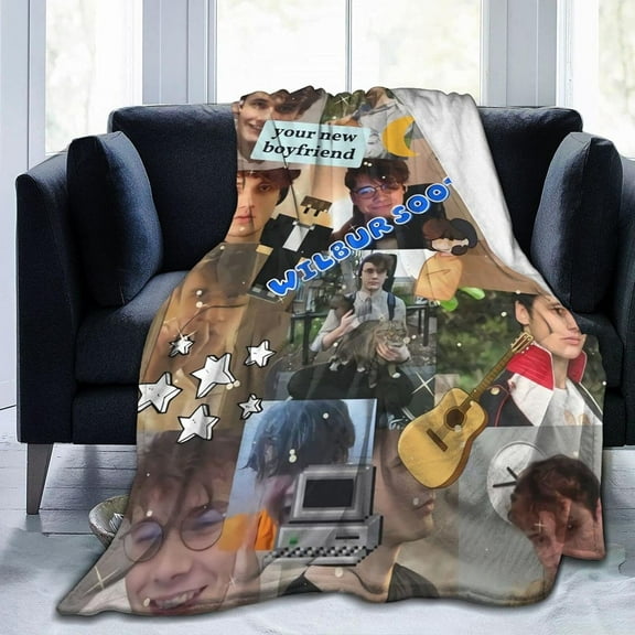 Wilbur Soot Soft and Comfortable Warm Fleece Blankets Beach Blanket Picnic Blankets Throw Blankets (50"x40")