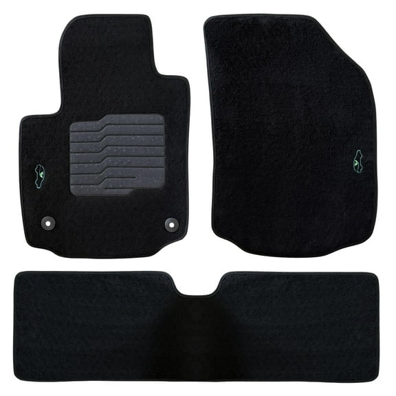 Carpet Floor Mats Custom Fit for 2018 to 2024 Chevrolet Equinox / GMC Terrain with Anti Slip Heel Pad and Safety Locks - Front and Rear - ecoMats