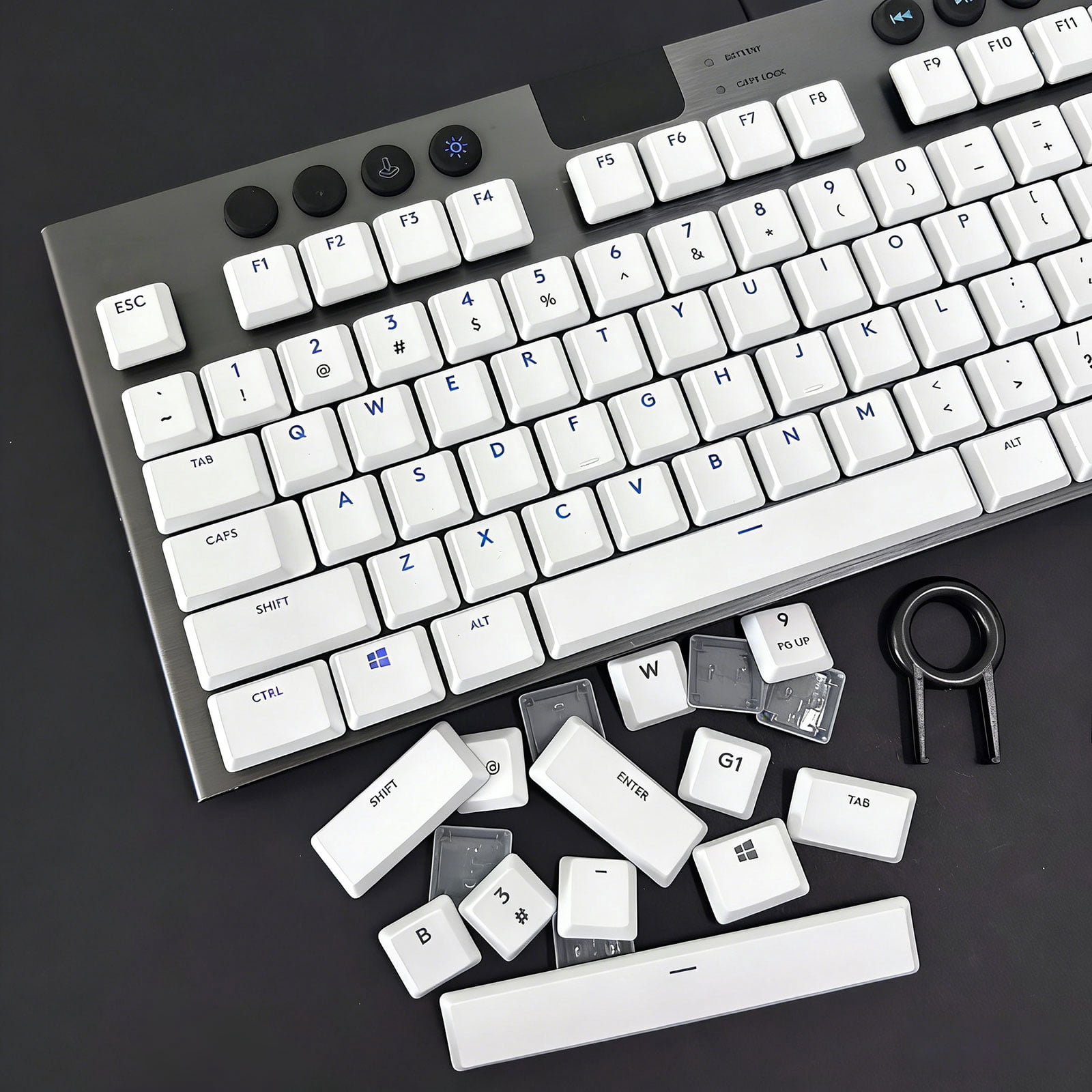 ABS Replacement Keycaps for G915/G913/G815/G813 Gaming Keyboard Accessories Colorfast Construction
