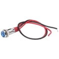 thumbnail image 3 of LED Metal Indicator, 6mm Waterproof 6mm Indicator Light  For Car Truck Ship Speedometer Odometer Tachometer Light Blue, 3 of 8