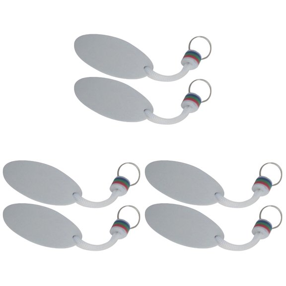 Etereauty Keychain Key Floating Beach Fishing Boat Float Ring Chain Keyring Buoyant Boating Floater Outdoors Funny Oval