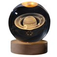 thumbnail image 1 of Luz de noche de color cristal con bola de cristal tallada en el interior, adorno luminoso, regalo estrellado con madera como se muestra, 1 of 5