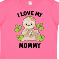 thumbnail image 4 of Inktastic Cute Sloth I Love My Mommy with Green Leaves Boys or Girls Toddler T-Shirt, 4 of 5