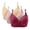 Multicolor(Beige+Pink+Wine), variant on Wireless Bras for Women Lightly Lined Bra Full Coverage All-Day Comfort and Smoothing Pack of 3 Khaki XL