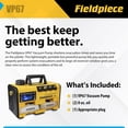thumbnail image 3 of Bomba de Aspiradora Fieldpiece VP67 Portátil 6 CFM Motor CC Herramienta Profesional HVAC Compatible, 3 of 6