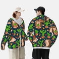 thumbnail image 4 of Lsque Cute Hedgehogs Cactus Blue UPF 50+ Lightweight Sun Protection Men's Women's Long Sleeve Shirt, Hoodie Performance -X-Large, 4 of 9