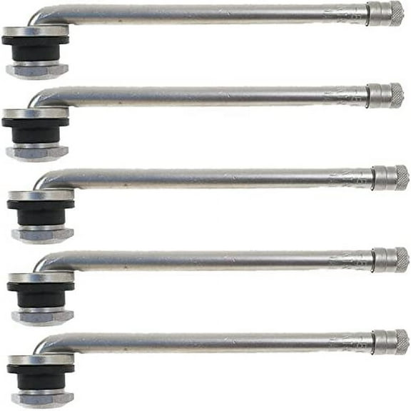 5 Pack Nickel-Plated Truck Valve Stem TR509