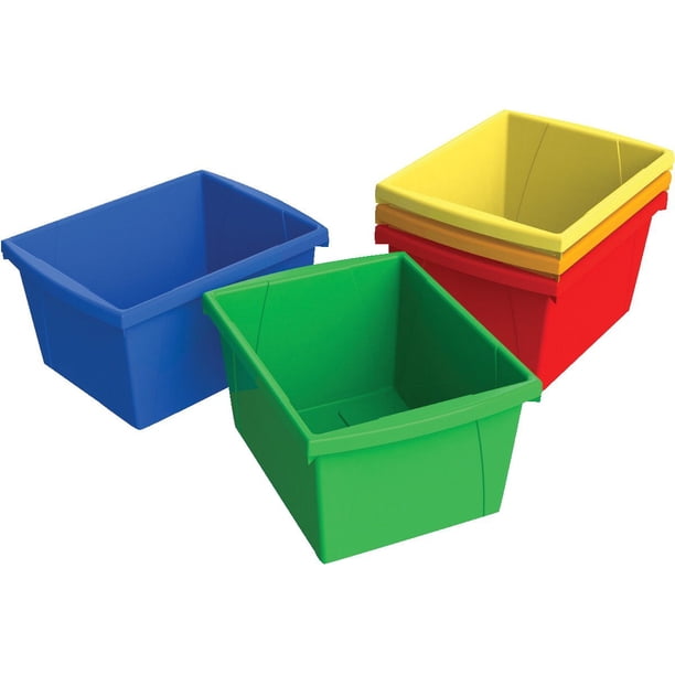 Contenedores De Almacenamiento Storex 10 5/8 X 15 5/8 X 8 5 1/2 Galones Plástico De Colores Surtidos (61515U06C)