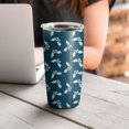 thumbnail image 4 of Christmas 20oz Stainless Steel Mobile Tumbler – Vacuum Insulated Coffee Mug with Lid, Spill-Proof Travel Cup for Hot & Cold Drinks, 4 of 7