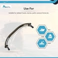 thumbnail image 6 of MARINE CITY Oval Tube Boat Handle Grab Bar Mount Handrail with Flange and Studs 7-5/8 Inches, Marine-Grade Stainless Steel for Yachts, RVs, and Boats Pack of 1, 6 of 7