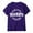 Dark Purple, variant on White Crop Tops for Women Women’S Thermal T-Shirts Grandpa: Man Bad Influence | Funny Dad Joke Papa Grandfather Tee Shirt for Men T Shirt Womens T Shirt S