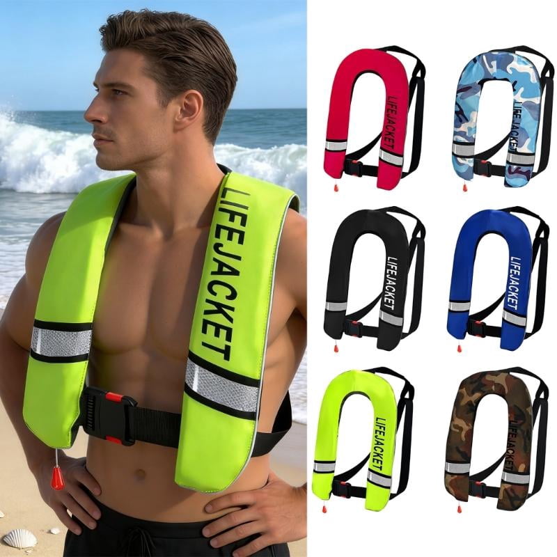 CEORPER Fashionable Inflatable Life Vest For Paddleboarding Comfortable Reflective
