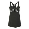 thumbnail image 2 of Wild Bobby State of Nebraska College Style Women Tri-Blend Racerback Tank Top, 2 of 6