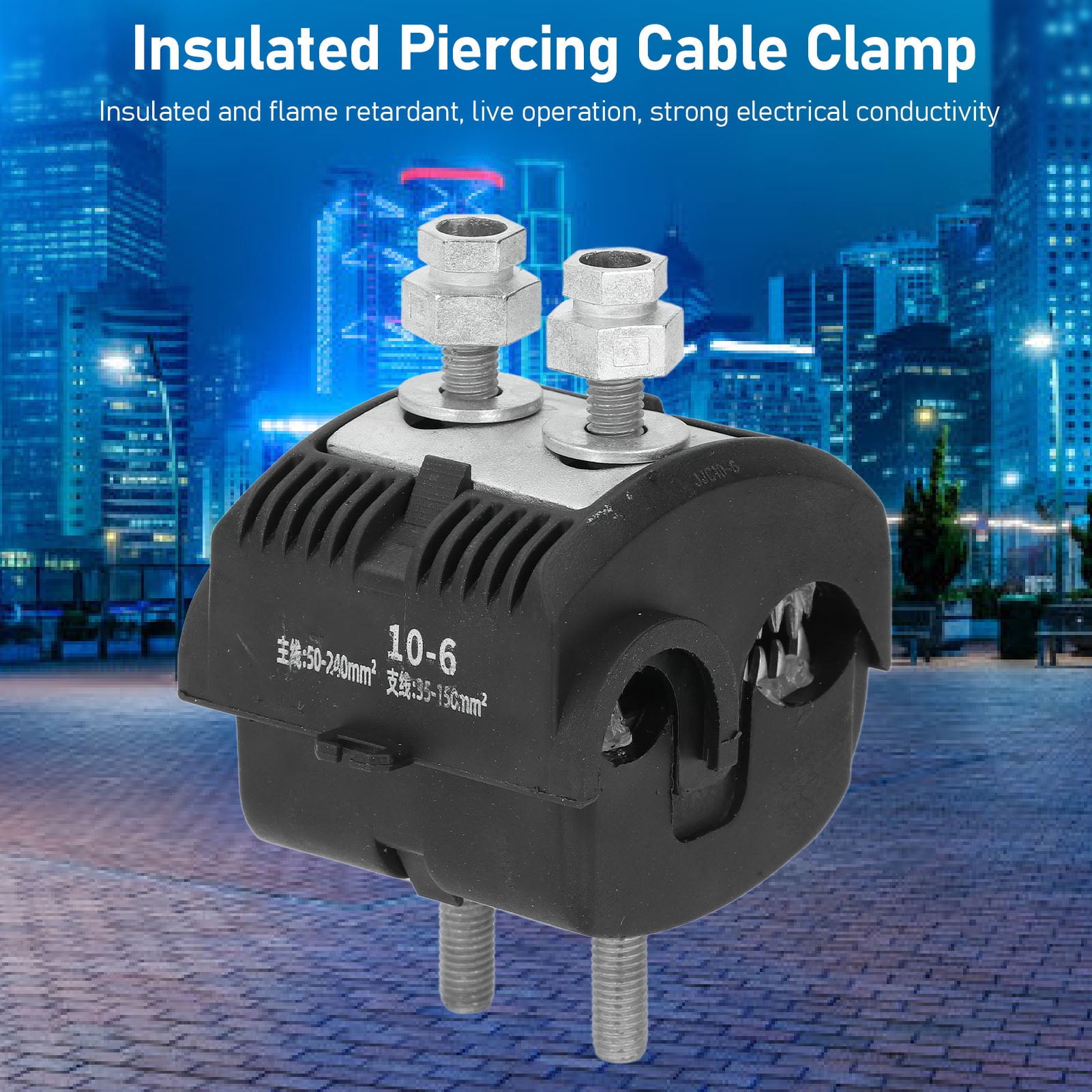 10KV Insulated Piercing Connector, 50,240mm² Main, 35,150mm² Branch, No Wire Stripping Required