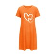 thumbnail image 4 of Rbaofujie Pyjamas d'Automne pour Femmes, Robe de Nuit Courte Surdimensionnée Imprimée, Col Rond et Manches Courtes, Ensemble de Pyjamas pour Femmes, 4 of 4