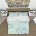 thumbnail image 2 of Designart 'Watercolor mandalas V' Traditional Duvet Cover Set, 2 of 4