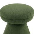 thumbnail image 4 of Furniture of America Thia Modern 17.5" Upholstered Mushroom-Shape Design Stool, Green, 4 of 5