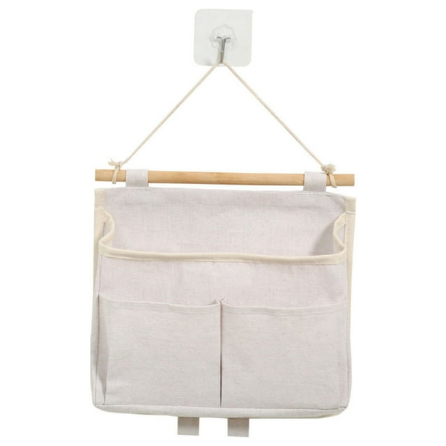Linen Closet Organizers and Storage Baskets Wall Hanging Storage Bag , Multi-Function Storage Shelves for Bedroom Wall Closet Hanging Storage Organizer