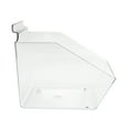 thumbnail image 4 of SSWBasics Clear Plastic Dump Bin for Slatwall - 6” X 5 ½” X 7 ½” - Set of 2, 4 of 7