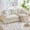 Beige, variant on Arouseden 84" Off White Couch 3 Seater,Textured Traditional Sofa with Wide Armrests and Backrest,Modern 3 Person Couch with 3 Cushions and 2 Pillows,Upholstered Luxury Couches for Living Room