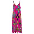 thumbnail image 6 of Colorful Cross Patterns Sleeveless Dress Women's Evening Dress Womans Clothing, 6 of 9