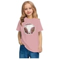 thumbnail image 3 of STETMN Girls Baseball Shirt for Game Day: Cute Short Sleeve Baggy Tee with Sports Print, 3-10Y, 3 of 5