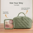 thumbnail image 5 of SPEKSEE Travel Makeup Bag for Women, 2Pcs Puffer Waterproof Cosmetic Organizer, Wide-Open Lay-Flat Cosmetic Bags, Large Capacity Water-Resistant Toiletry Organizer with Compartments, 5 of 7