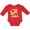 Red, variant on Inktastic I'm 1 and Crushing It Construction 1st Birthday Boys or Girls Long Sleeve Baby Bodysuit