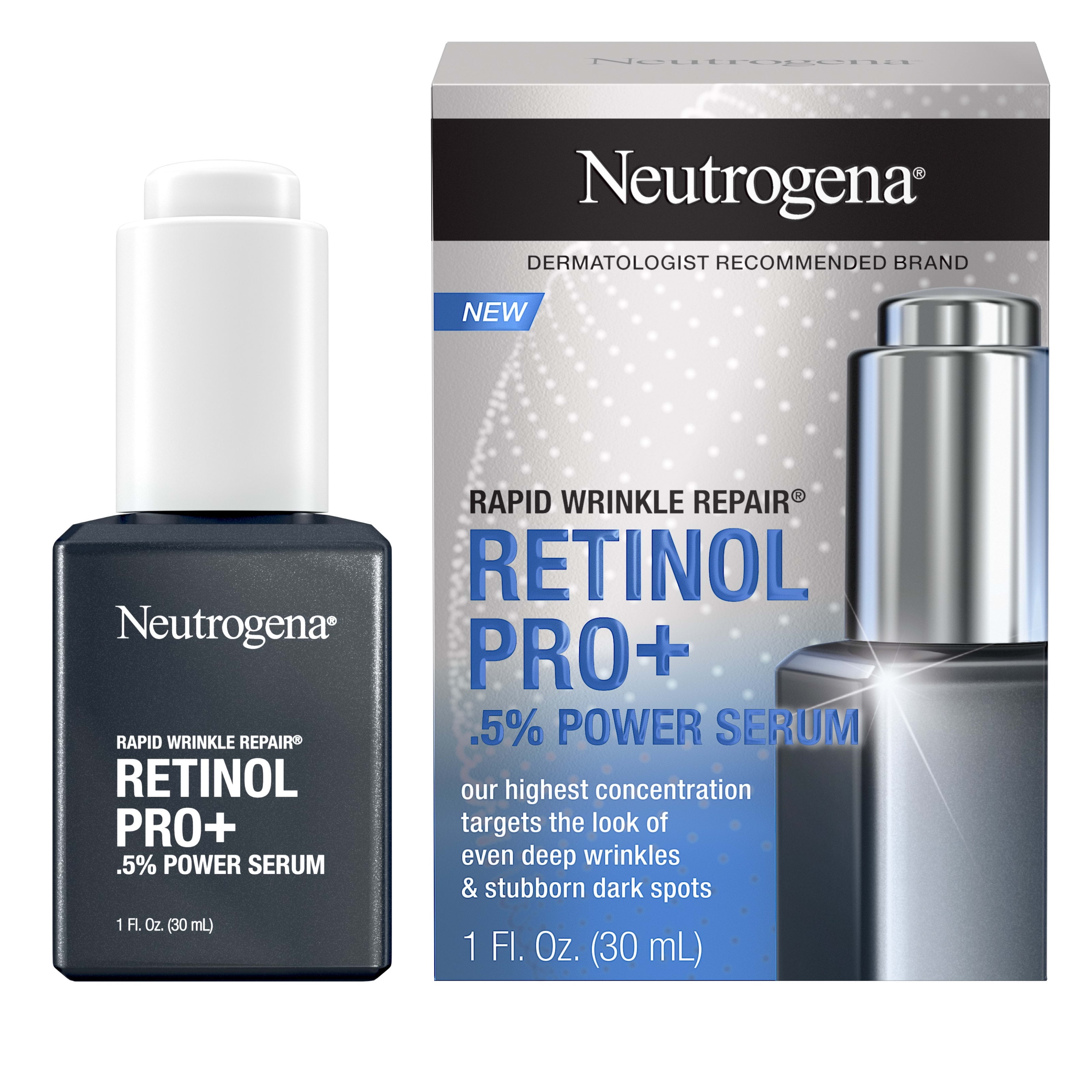 Neutrogena Rapid Wrinkle Repair Retinol Pro+.5% Serum, 1 fl. oz - Walmart.com