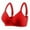 Red, variant on MIUOWANP Women's Bras Push Up Wire-Free Triangular Cup Bra Outstanding Body-Shaping Bra,Beige 85